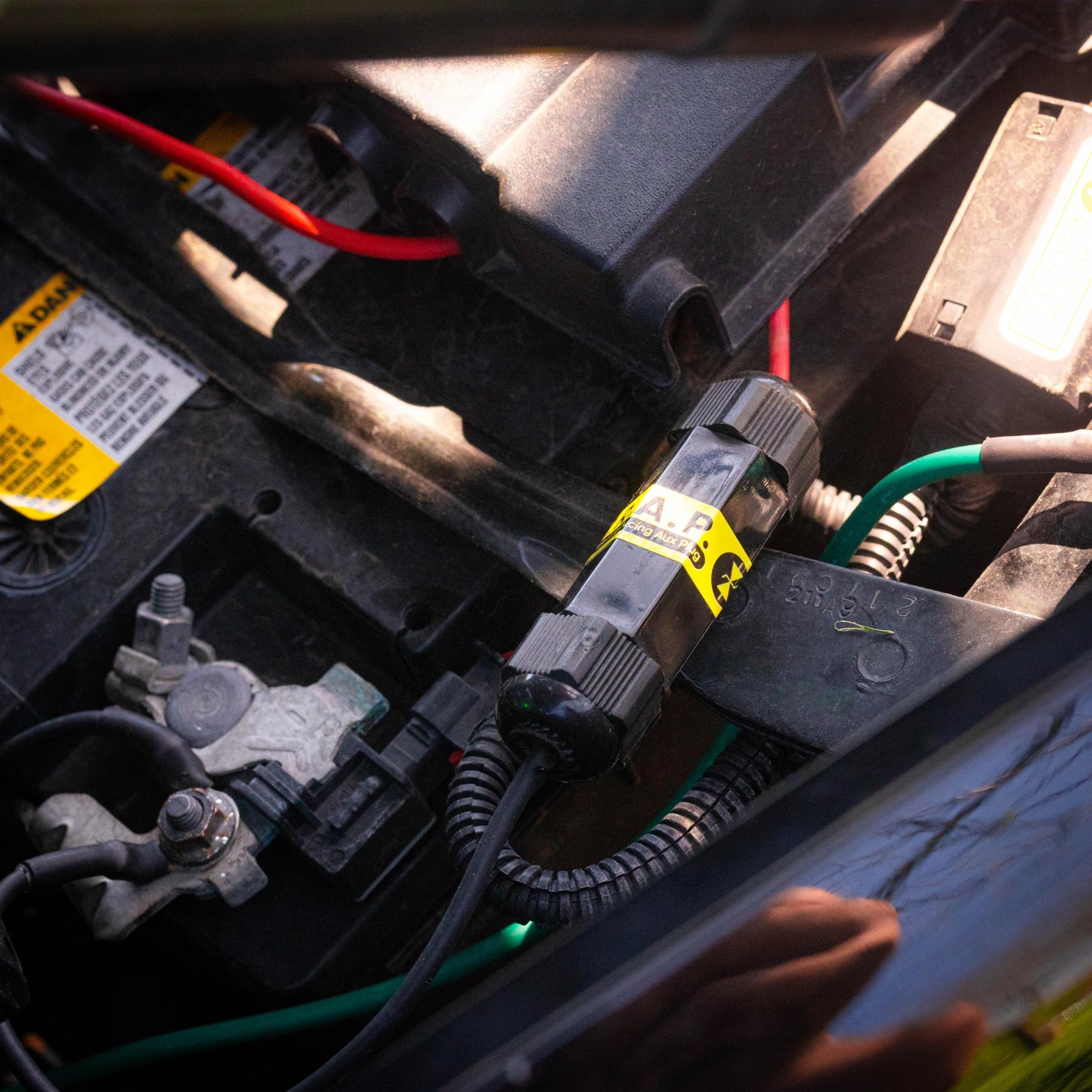 T.R.A.P.™-B EMP Vehicle Protection- Vehicle protection for 12 V Battery on cars and trucks. Lightning, solar flare, and surge protection for vehicle