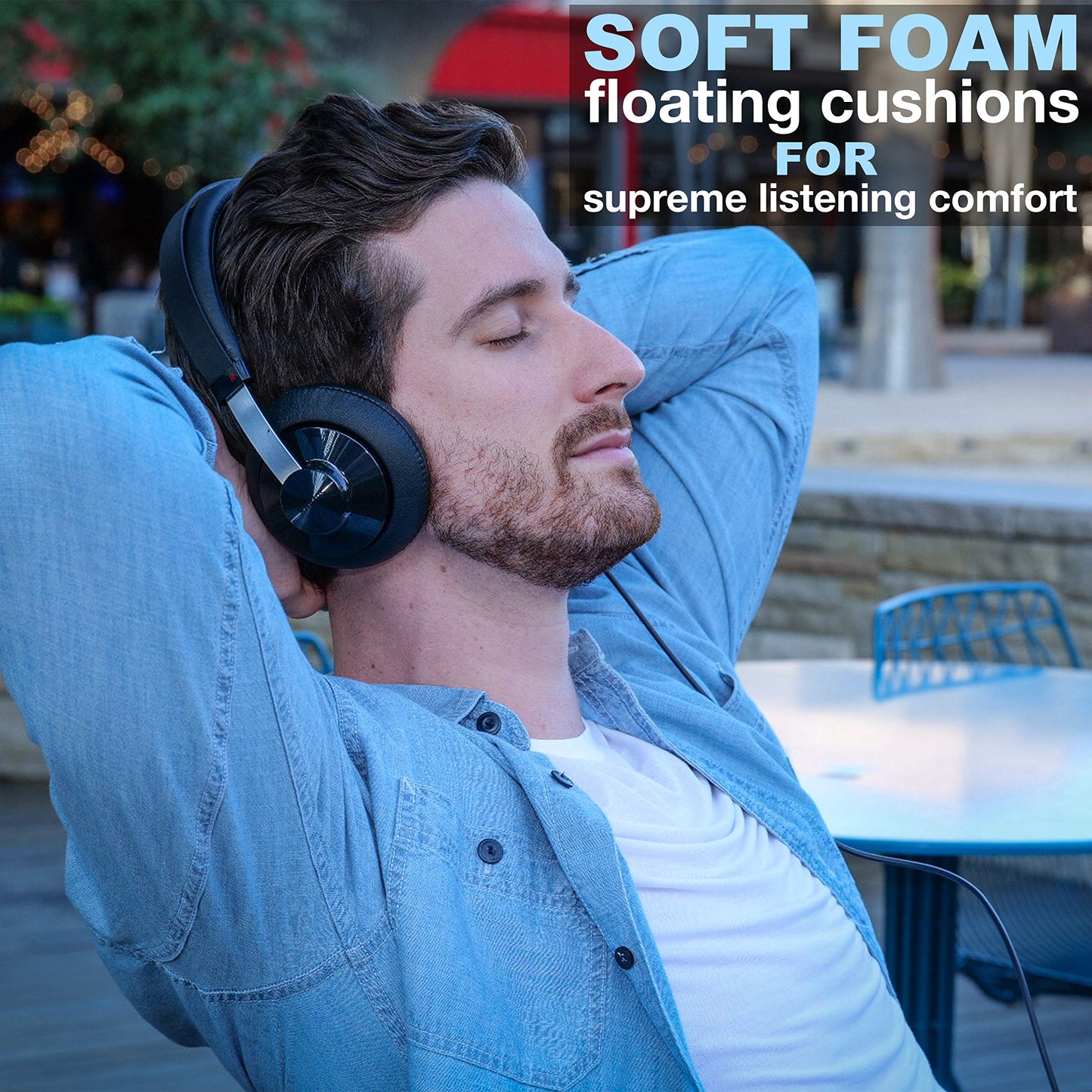 Philips SHP6000 Wired Headphones Studio Monitor & Mixing DJ Stereo Headsets Over Ear Headphones Wired Noise Isolation with High Resolution Audio…