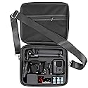 PellKing Hard Case for GoPro Hero 13/12/11/10/9/8/7/2018/6/5 Blcak/4 Silvery Action Camera, Accessories Carrying Storage Shoulder Bag With Strap
