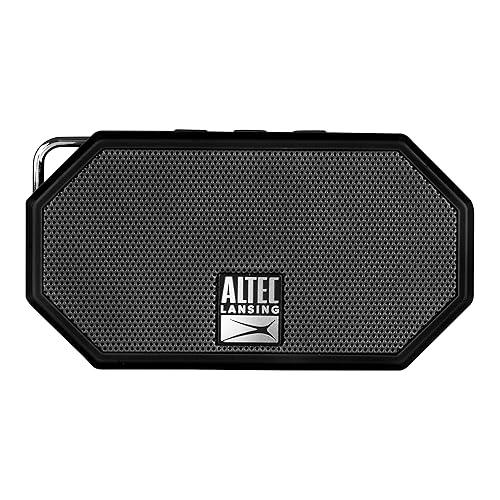 Altec Lansing Mini H2O - Wireless, Bluetooth, Waterproof Speaker, Floating, IP67, Portable Speaker, Strong Bass, Rich Stereo System, Microphone, 30 ft