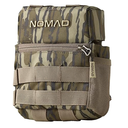 Nomad mens Nomad Harness, Adjustable Storage With Magnetic Flap Closure Binocular Harness, Mossy Oak Bottomland, One Size US
