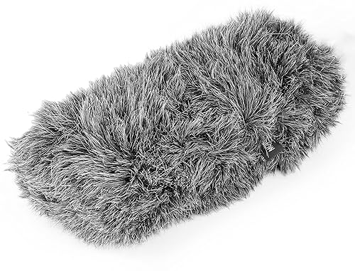 Movo WS-S1000 Furry Outdoor Deadcat Windscreen for Shotgun Microphones up to 7-inch (18cm) Long - Fits Rode VideoMic, NTG-2, Sennheiser ME66