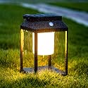 BRIMMEL Solar Outdoor Lantern Aluminum LED Portable Rechargeable Table Lamp 35W 3000K Outdoor Nightstand Lamp IP44 Waterproof Cordless Touch Control