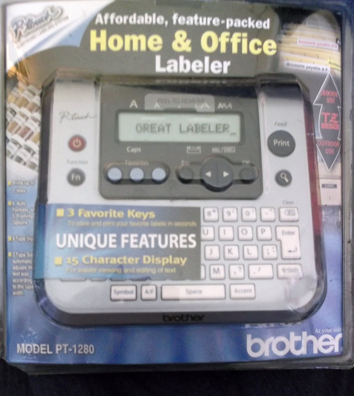 Brother PT-1280 P-Touch Electronic Labeling System
