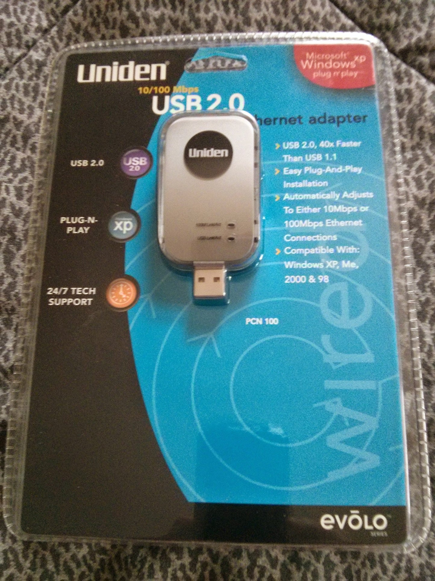Uniden PCN100 USB 2.0 10/100 Ethernet Adapter