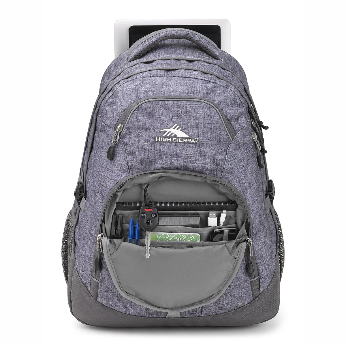 High Sierra Access 2.0 Laptop Backpack, Woolly Weave/Slate, One Size