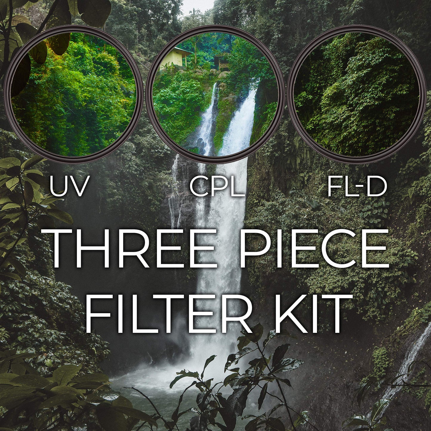 Ultimaxx Professional 3-Piece Multi-Coated Filter Set for Digital and Video Cameras with HD Optics and 52mm Diameter