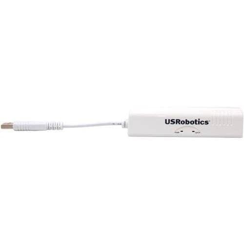 U.S. Robotics USR5637 56K USB Controller Dial-Up External Fax Modem with Voice