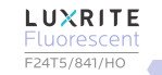 LUXRITE LR20816 (4-Pack) F24T5/841/HO 24-Watt 22 INCH T5 High Output Fluorescent Tube Light Bulb, Cool White 4100K, 1635 Lumens, G5 Mini Bi-Pin Base
