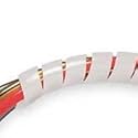 3/4" Clear Spiral Bundling Wrap-Around Sleeving - (10 ft. Spool)
