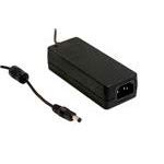 Mean Well GSM60A48-P1J Desktop AC Adapters 60W 48V 1.25A Medical PS, DC P1J Barrel Plug, 2.1mm I.D. x 5.5mm O.D. x 11mm C+ Female, 3 Pole AC Inlet
