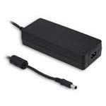 Mean Well GSM90B15-P1M Desktop AC Medical Adapters 90W 15V 6A, DC P1M Barrel Plug, 2.5mm I.D. x 5.5mm O.D. x 11mm Center Positive Female, 2 Pole AC