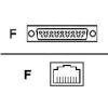 DIGI 76000699 Cable Adapter, Digi TS, RJ-45 to DB-25 Console Adapter, Digi One, PortServer TS, II 4 Pack DB-25F Console Adapter, 10 pin.