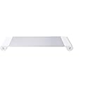 Aluminum Alloy Desktop Monitor Stand Space Bar Non-Slip Laptop Stand Riser with 4-Ports USB Charging for iMac, MacBook Pro, Air (White UK Plug)