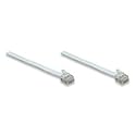 16.5ft. RJ12 6P6C Flat Modular Telephone Cable, White, Manhattan 307673