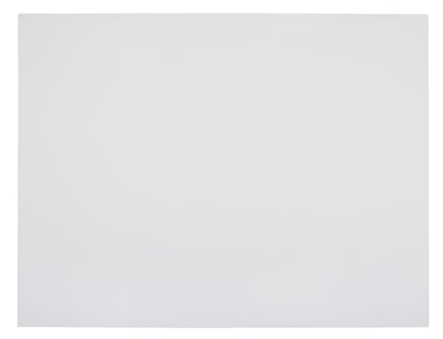School Smart Railroad Poster Board Paper, 22 x 28 Inches, 4-Ply, White, Pack of 25