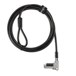 Kensington PortLock Combination Laptop Lock for USB-C Slots, 6ft Carbon Steel Security Cable, Resettable 4-Digit Code, for Laptops, Chromebooks