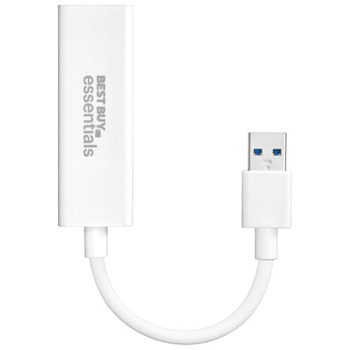 Best Buy Essentials Networking Accessories - USB & USB-C to Ethernet Adapters, Ethernet Cables, Cords for Home, Office, and Gaming (USB to Ethernet