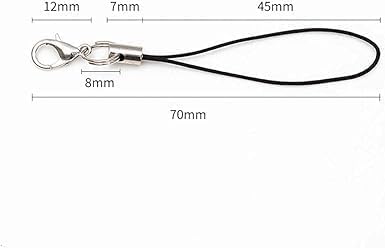 aoukoslt 20Pcs Lobster Clasp Cords Lanyard, Lanyard Strap, Nylon Wrist Coiled Strap Cell Phone Key String, Keychain Holder Ropes for USB Flash Drive