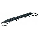 19" W Micro-Clip Style Horizontal Cable Managers with End D-Rings: Yes
