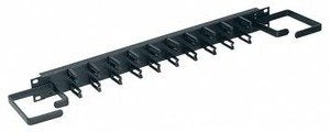 19" W Micro-Clip Style Horizontal Cable Managers with End D-Rings: Yes