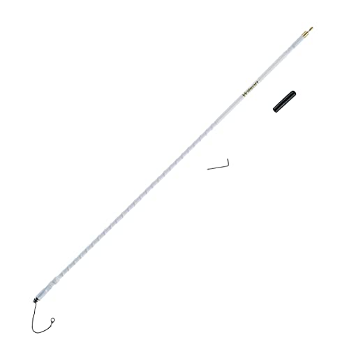 Wilson Antennas 305-485 CB Antenna Silver Load FGT Series 3'Fiberglass Whip Antenna, AM|FM Ready, White