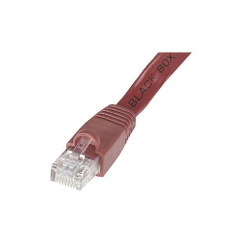 Black Box CAT6 550-MHz Snagless Patch Cable UTP cm PVC RJ45 M/M RD 100FT
