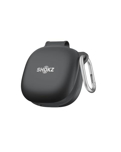 Protective Cover for Shokz OpenFit 2 Headphones Charging Case (Black) - Water Resistant Case, Durable, Scratch Resistant, Lightweight Plastic