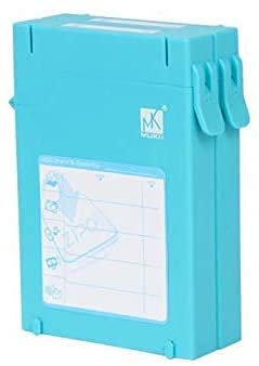 iMBAPrice Zipo 2.5" Water Resistant HDD Protection Box - Anti-Static 2 Latchable Hard Drive Protector Case (Pack of 1) Blue