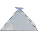 1 Piece 3D Hologram Display Pyramid 3D Hologram Projector Video Pyramid Stand for Smart Mobile Phone, Product Display, Animated Characters, Personal