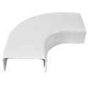 WireTrak Cable Raceway on a Roll - Flat 90 Degree Elbow - 1.5” Width - 0.75” Height - Paintable White PVC Plastic - TV Wire Concealer - Plastic Wire