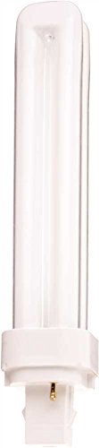 Satco S8327, 3500K 26-Watt G24D-3 Base T4 Quad 2-Pin Tube for Magnetic Ballasts, Compact Fluorescent Bulb (Pack of 10)