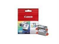 Wholesale CASE of 10 - Canon BCI15 Ink Tanks-Ink Tank for i70/i80 Printer,100 Pg Yld. p/ Tank,2/PK,Color