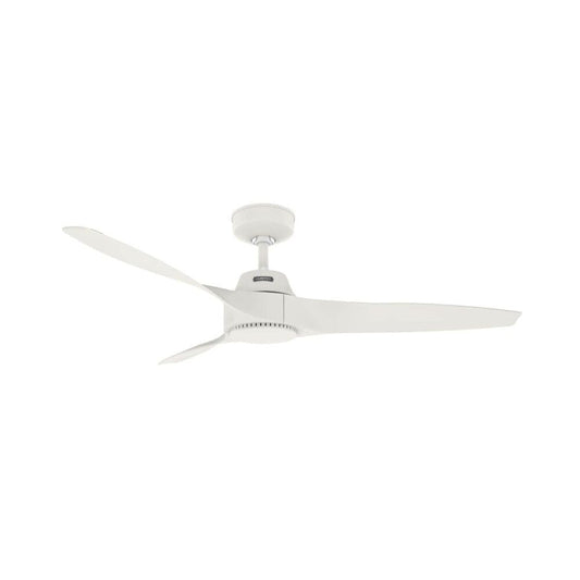 Hunter Fan 52 inch Ceiling Fan with No Light, Outdoor or Indoor White Ceiling Fan with 3 Blades for Porch, Living Room, Office, Kitchen, Garage