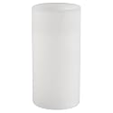 Mikasa LED Pillar Candle, White Real Wax Flameless Candle with Flickering Light, 5-Hour Timer, 4 x 8 Inch, Battery Operated Decorative Candle for Home