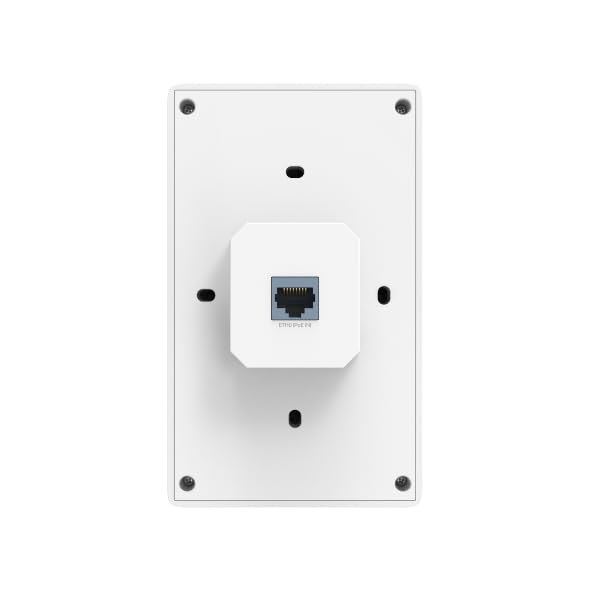 TP-Link Omada WiFi 7 Wall Plate Wireless Access Point | BE5000 Dual Band | 2.5G PoE Input Port | 1 * 2.5G+2 * 1G Downlink Port | Seamless Roaming |