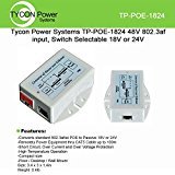 Tycon Power TP-POE-1824 Converter PoE 802.3af/at, output 12W, 18/24VDC