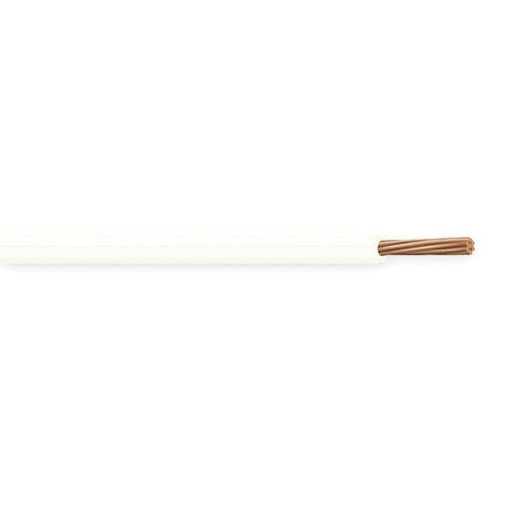 Hook-Up Wire, 18 AWG, 500' Spool, White Jacket, UL Type MTW/AWM, CSA TEW, Passes VW-1 Vertical Flame Test, OSHA Acceptable, RoHS Compliant, Made in The USA