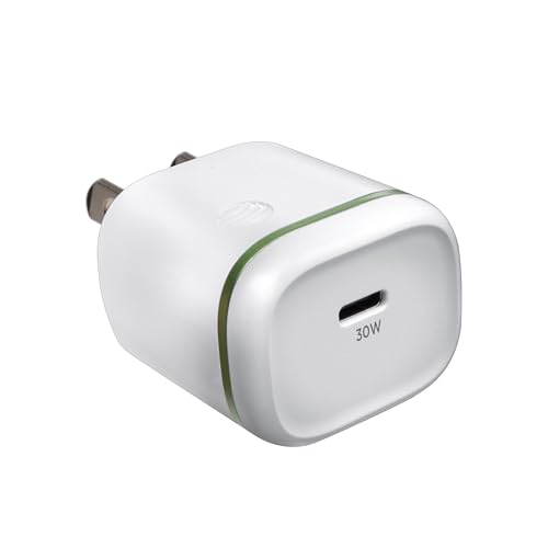 AT&T USB-C Wall Charger 30W Fast Charging Power Adapter - Foldable Prongs, Compact Travel Charger - Compatible with iPhone 15, iPad, Samsung Galaxy