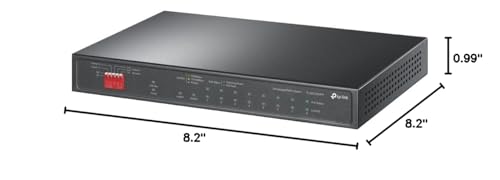 TP-Link TL-SG1210PP | 8 Port PoE Switch | 6 PoE+ and 2 PoE++ Ports @123W, w/ 2 Uplink Gigabit Ports + 1 Combo SFP Slot | Plug & Play | Priority