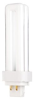 Satco S8335 18 Watt T4 Double Twin 3500K Compact Fluorescent Light Bulb with 4 Pin G24Q-2 Base (75 Watt Replacement)
