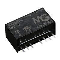 COSEL MGS10243R3 Isolated DC-DC Converter Single Output: 8.58W 3.3V 2.6A, Input: 24(18-36) V 0.42A, 87% Eff, 7-SIP Thru H, 0.87" X 0.48" X 0.38"
