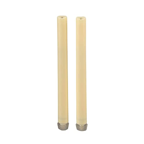 Ashland 9" Cream Flameless LED Taper Candles, 2ct.