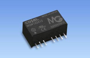 COSEL MGW101215 Isolated DC/DC Converters 10.2W 9-18Vin 0.34A +/-15 or 30Vout TH SIP7
