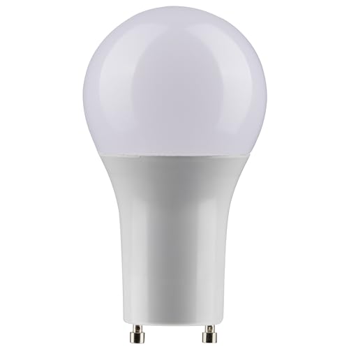 Satco S9707 GU24 LED Light Bulb A19, 2700K, Dimmable, 4.31 inches, Frosted White Finish