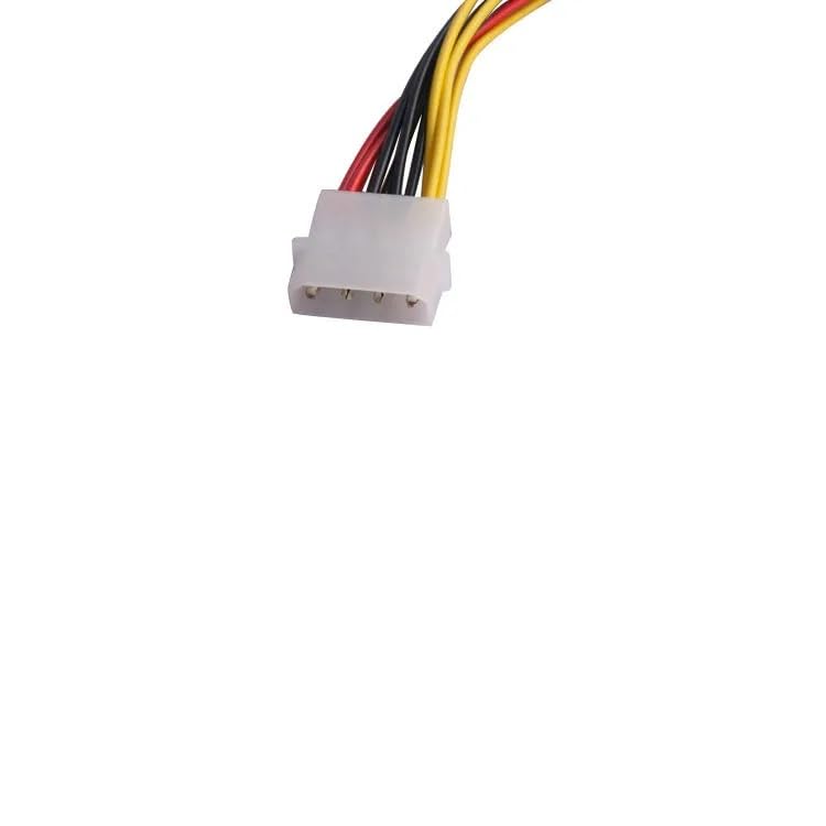 ThtRht 3 Pack 4Pin Molex to 3X Sata 15Pin Splitter Connector Power Supply Cable Adapter Male LP4 4 Pin IDE to HDD Hard Drive ATA Female Port