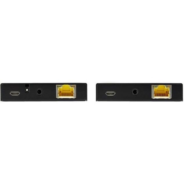 StarTech.com HDMI Over CAT6 Extender Kit - 4K 60Hz - HDMI Balun Kit - Signal up to 165 ft / 50m - HDR - 4:4:4-7.1 Audio Support (ST121HD20V), Black