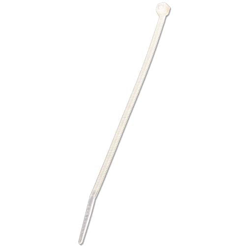 NavePoint 12 Inch Nylon Cable Wire Zip Tie 40 lbs - Natural White 100 Pack Lot Pcs Qty
