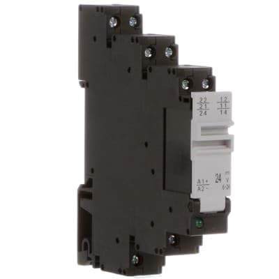 Idec RV8H-2L-D24, Power Relay, DPDT, 24VDC, 8A, 250VAC, Indicator Light, Screw, RV8H Series