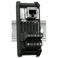 Red Lion Controls/N-Tron DRRJ45T8 RJ45 Connector to Terminal Adapter, converts Modular RJ-Style connectors to Terminal Block connectors.